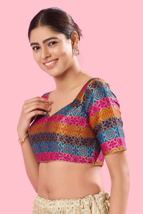 Picture of Sublime Brocade Multi Readymade Blouse