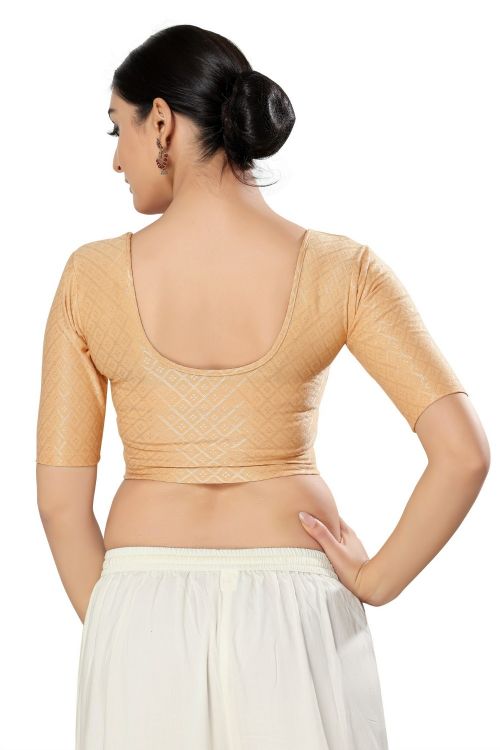 Picture of Ravishing Georgette Gold Readymade Blouse