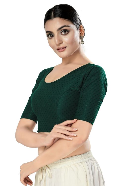 Picture of Charming Georgette Green Readymade Blouse