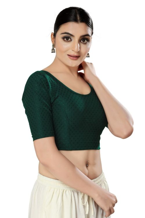 Picture of Charming Georgette Green Readymade Blouse