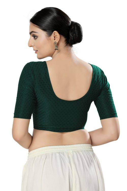 Picture of Charming Georgette Green Readymade Blouse
