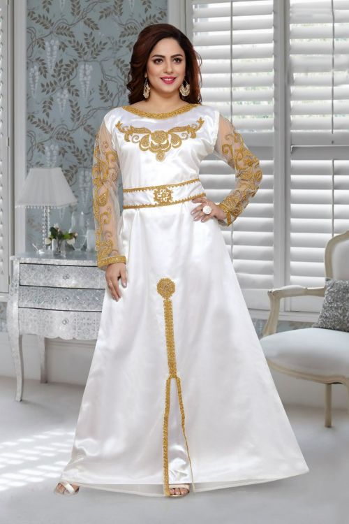 Picture of Stunning Georgette White Islamic Wear