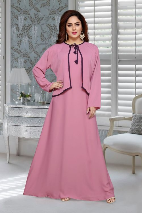Picture of Elegant Georgette Pink Islamic Wear