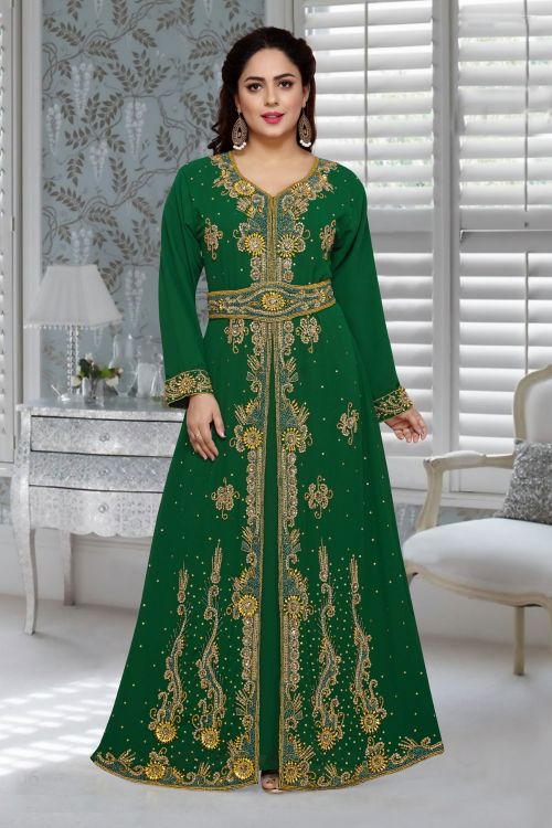 Picture of Taking Georgette Green Islamic Wear