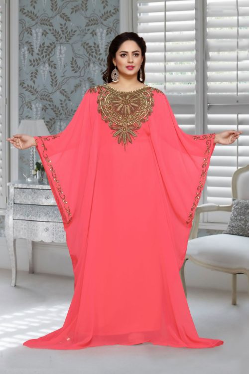 Picture of Amazing Georgette Pink Islamic Wear