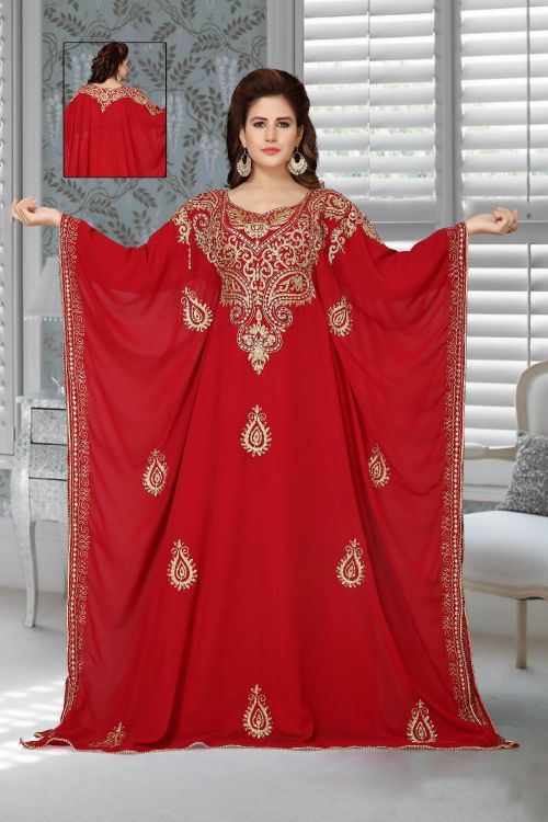 Picture of Sightly Georgette Red Islamic Wear