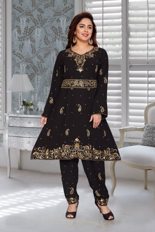 Picture of Pleasing Georgette Black Islamic Wear