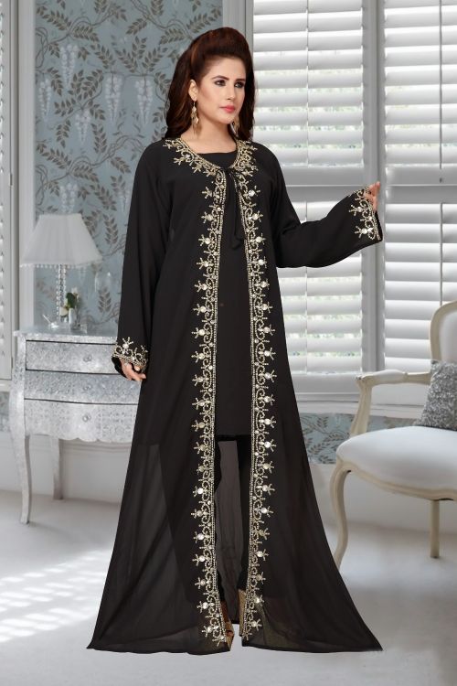 Picture of Grand Georgette Black Islamic Wear