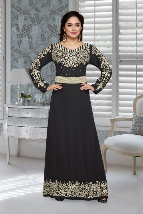 Picture of Pretty Georgette Black Islamic Wear