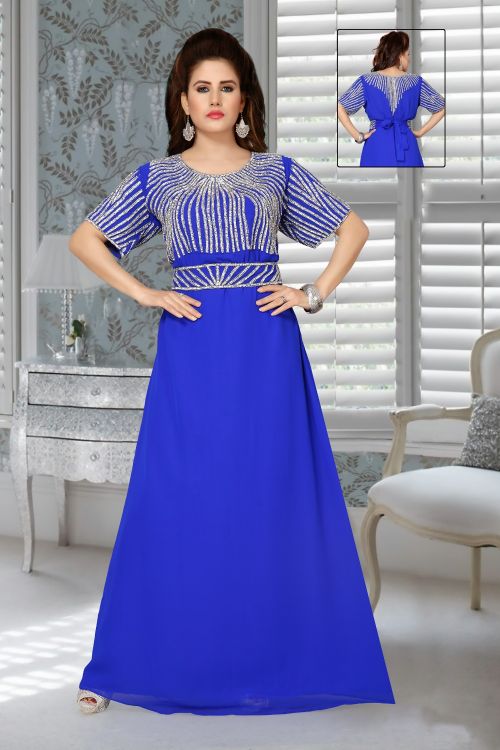 Picture of Elegant Georgette Blue Islamic Wear
