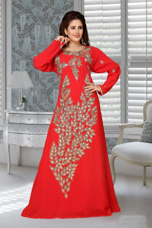 Picture of Admirable Georgette Red Islamic Wear