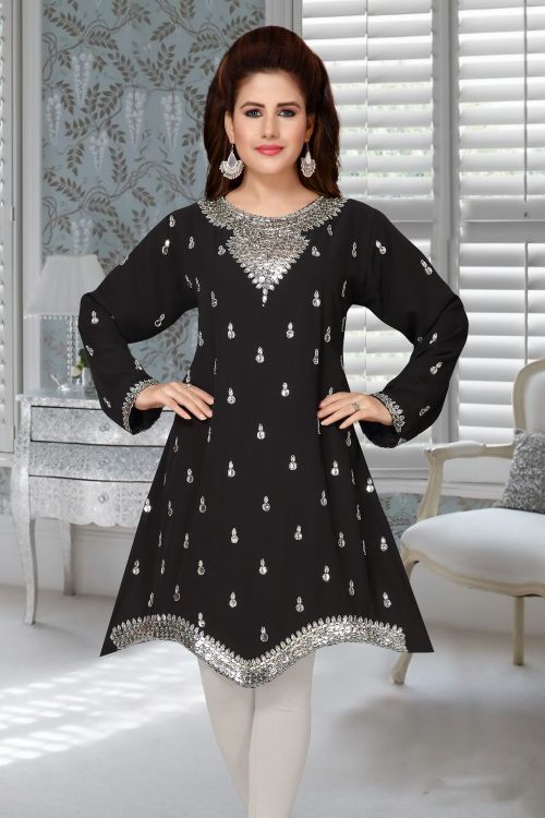 Picture of Ravishing Georgette Black Islamic Wear
