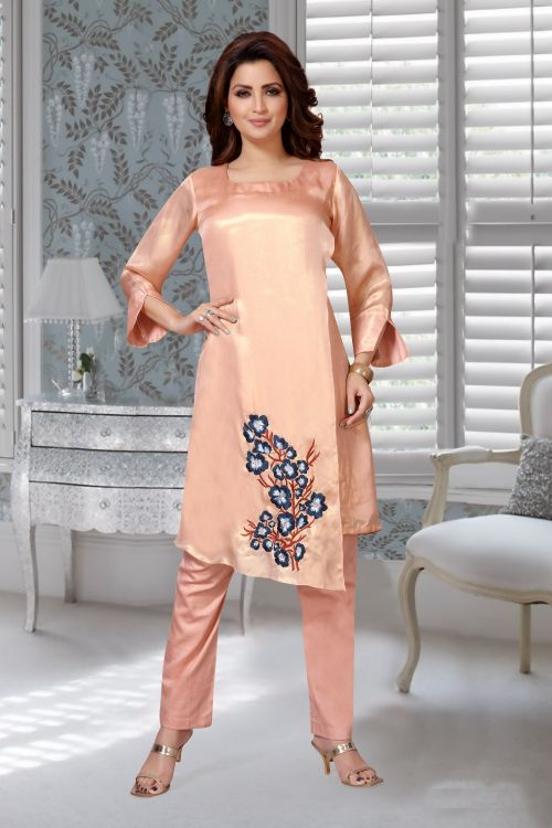 Picture of Superb Georgette Peach Puff Islamic Wear