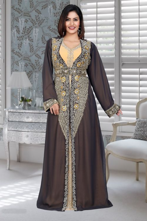Picture of Excellent Georgette Black Islamic Wear