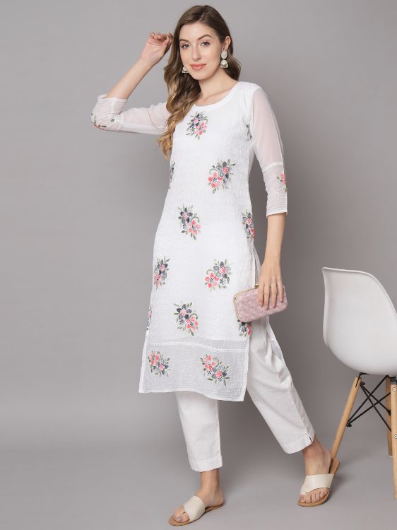 Picture of Trendy Classy Casual Wear Georgette Kurti