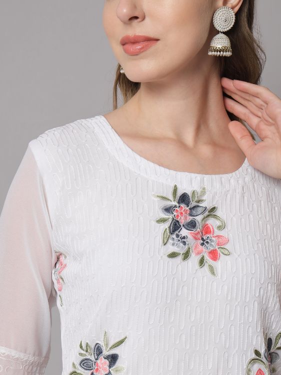 Picture of Trendy Classy Casual Wear Georgette Kurti