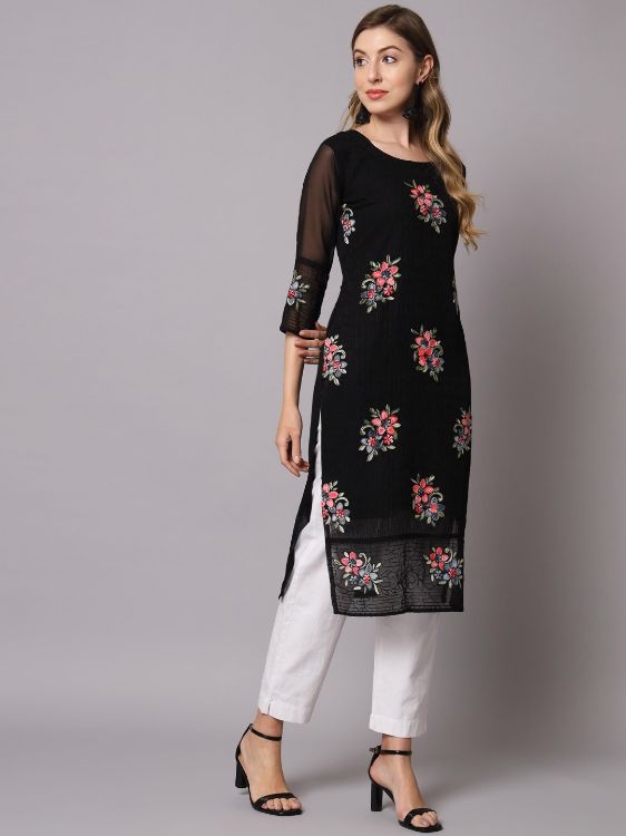 Picture of Ideal Georgette Black Kurti