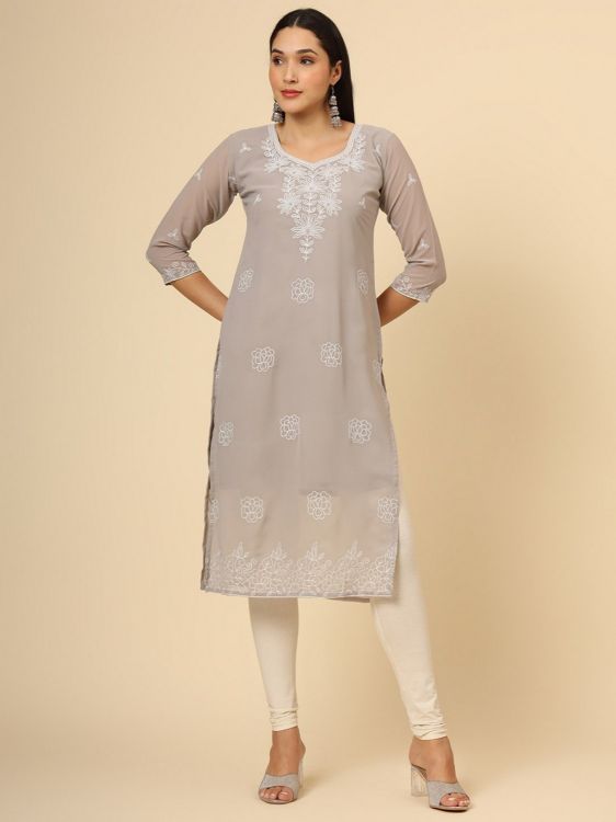 Picture of Nice Georgette Beige Readymade Kurti