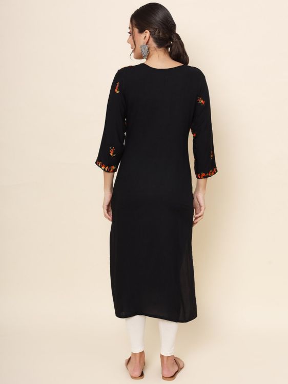 Picture of Sublime Rayon Black Readymade Kurti