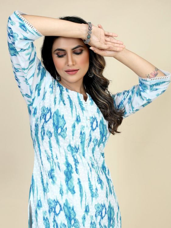 Picture of Bewitching Georgette Multi Readymade Kurti