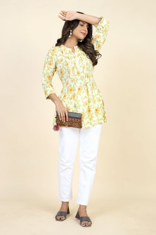 Picture of Exquisite Rayon Multi Readymade Short Kurti