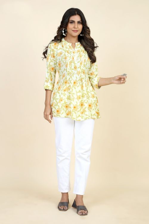 Picture of Exquisite Rayon Multi Readymade Short Kurti