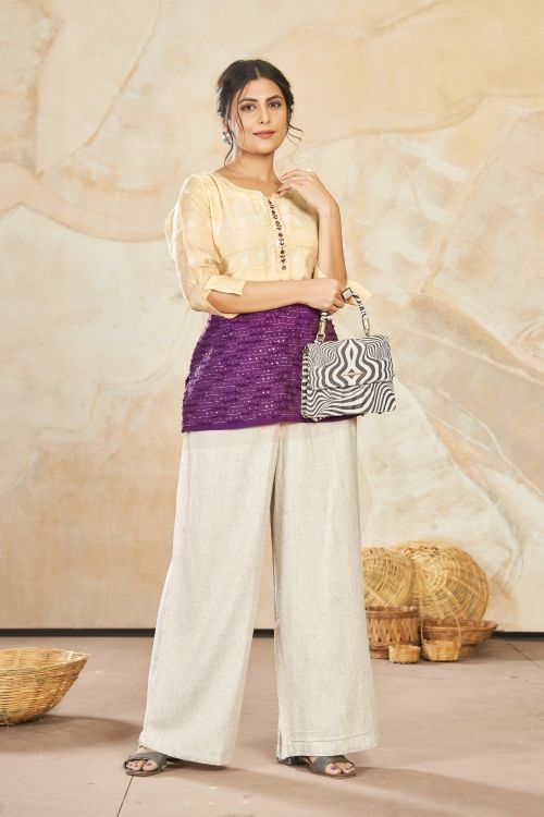 Picture of Ravishing Silk Multi Readymade Short Kurti