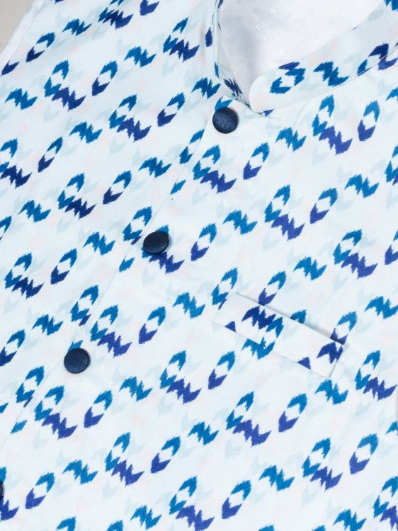 Picture of Grand Cotton Multi Kurta Pajama With Jacket