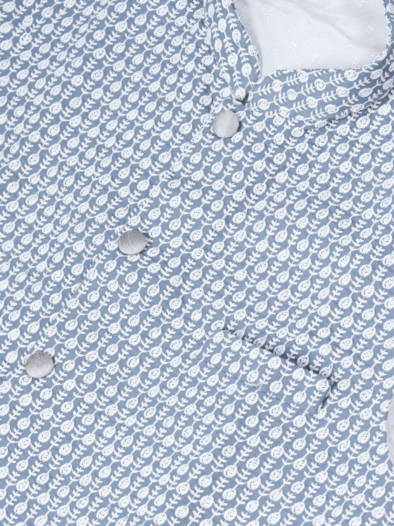 Picture of Nice Georgette Grey Kurta Pajama With Jacket