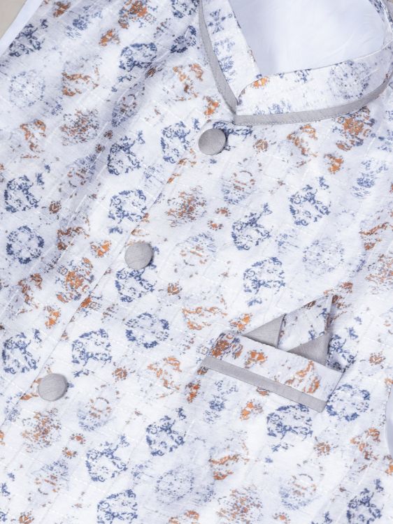 Picture of Resplendent Silk Multi Kurta Pajama With Jacket