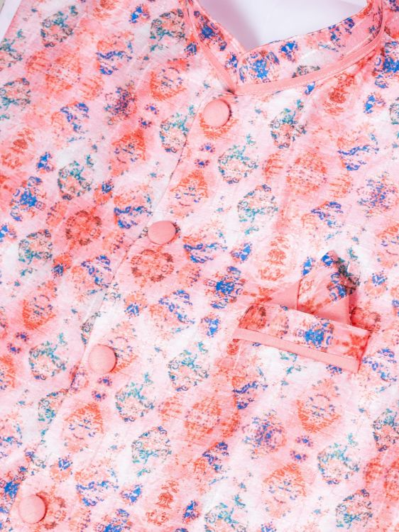 Picture of Appealing Silk Multi Kurta Pajama With Jacket