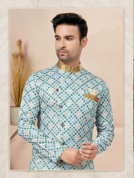 Picture of Bewitching Cotton Printed Multi Readymade Indo Western