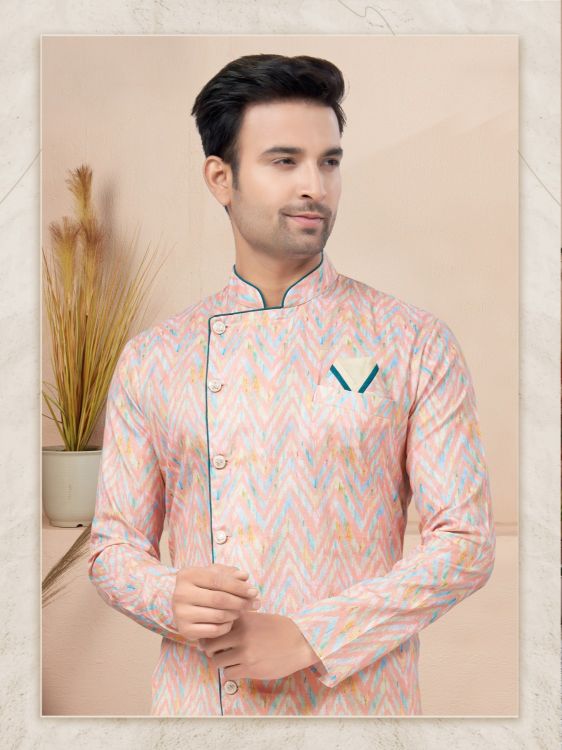 Picture of Sublime Cotton Printed Multi Readymade Indo Western