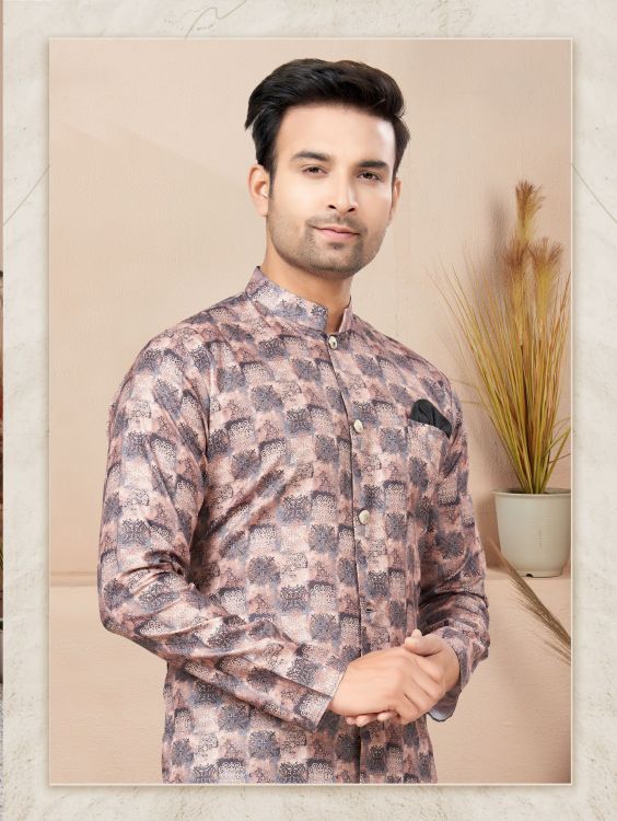 Picture of Fine Cotton Printed Multi Readymade Indo Western