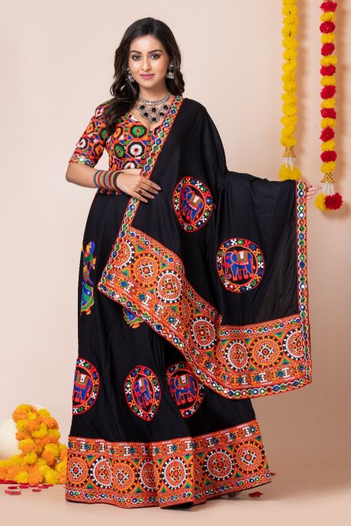 Picture of Navratri Festival Special Black Lehenga Choli