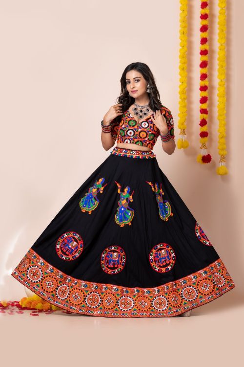 Picture of Navratri Festival Special Black Lehenga Choli