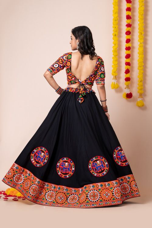 Picture of Navratri Festival Special Black Lehenga Choli