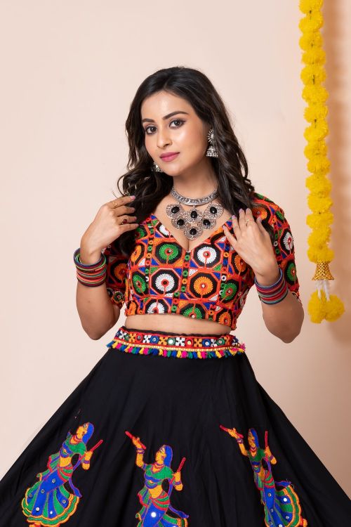 Picture of Navratri Festival Special Black Lehenga Choli