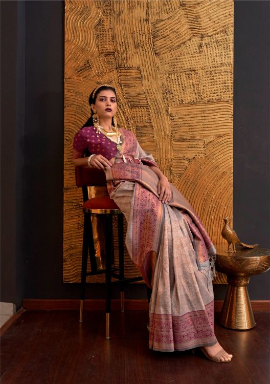 Picture of Grand Weaving Silk Multi Saree