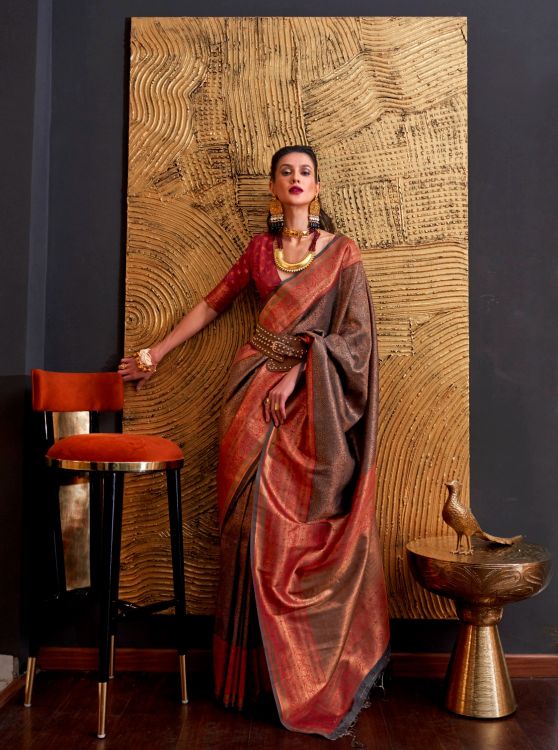 Picture of Wonderful Weaving Silk Multi Saree