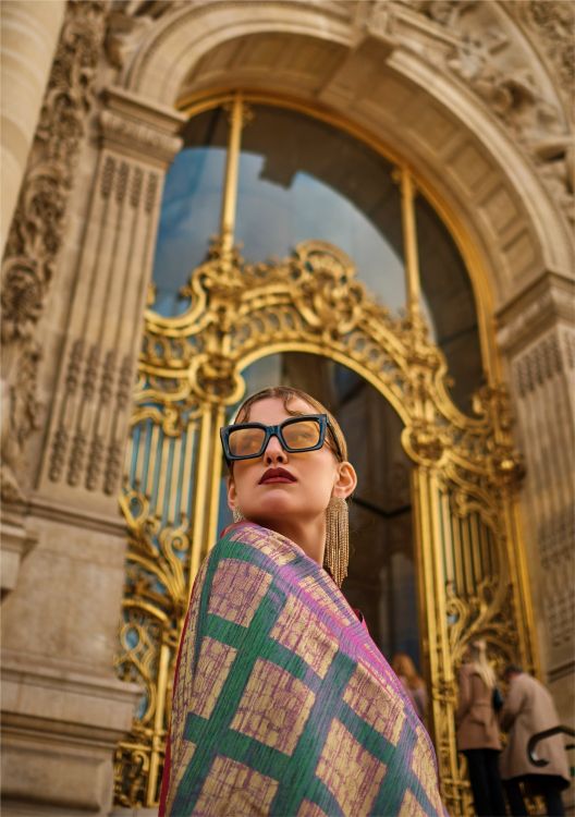 Picture of Grand Handloom Weaving Khadi Silk Purple Saree