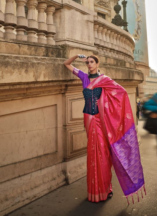 Picture of Taking Soft Silk Pink Saree