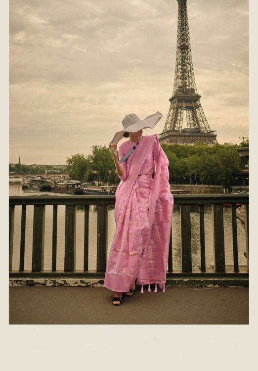 Picture of Statuesque Organza Pink Saree