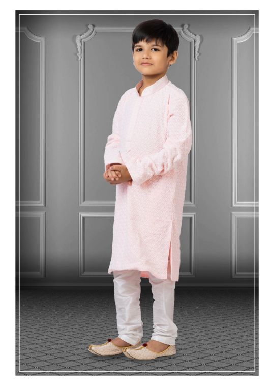 Picture of Function Wear Heavy Readymade Kid's Wear Kurta Pajama
