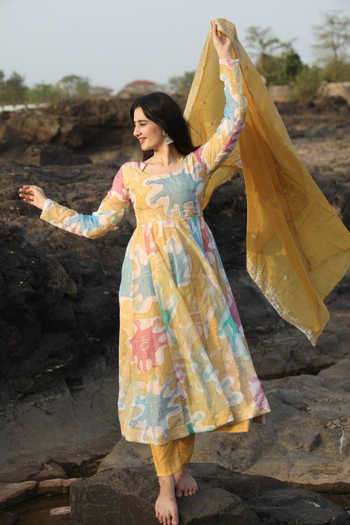 Picture of Alluring Organza Multi Readymade Suits