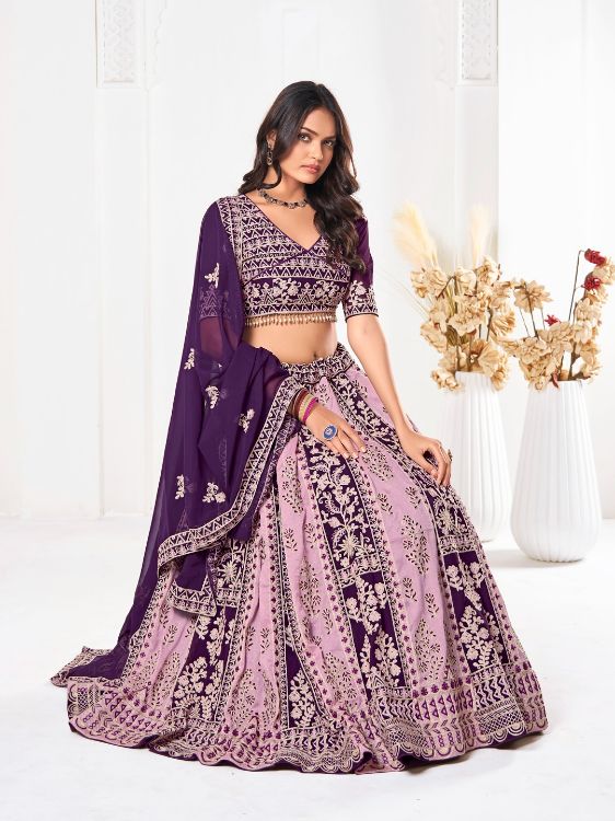 Picture of Wonderful Georgette Multi Lehenga Choli