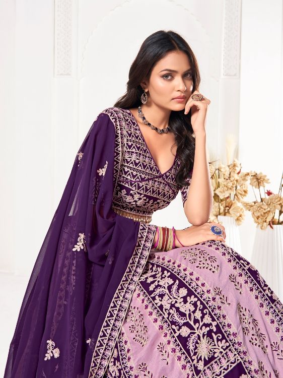 Picture of Wonderful Georgette Multi Lehenga Choli