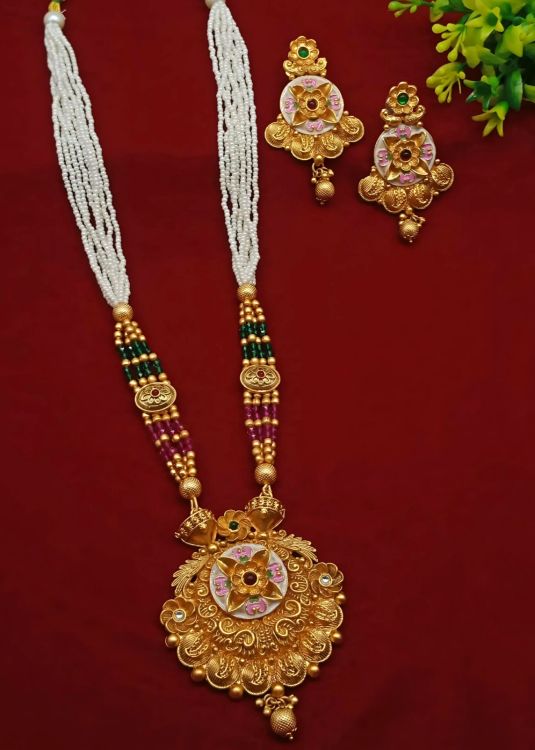 Picture of Beauteous Alloy Multi Long Necklace Set