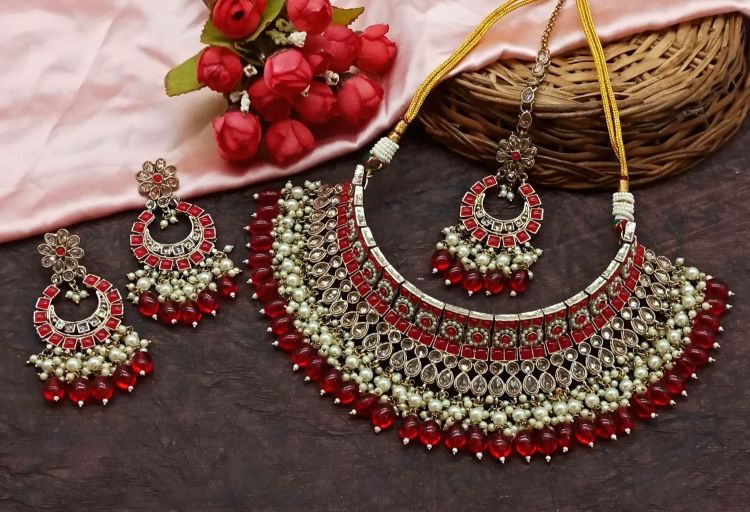 Picture of Comely Alloy Red Necklace