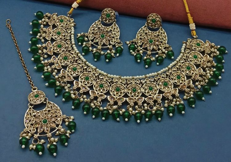 Picture of Comely Alloy Green Necklace